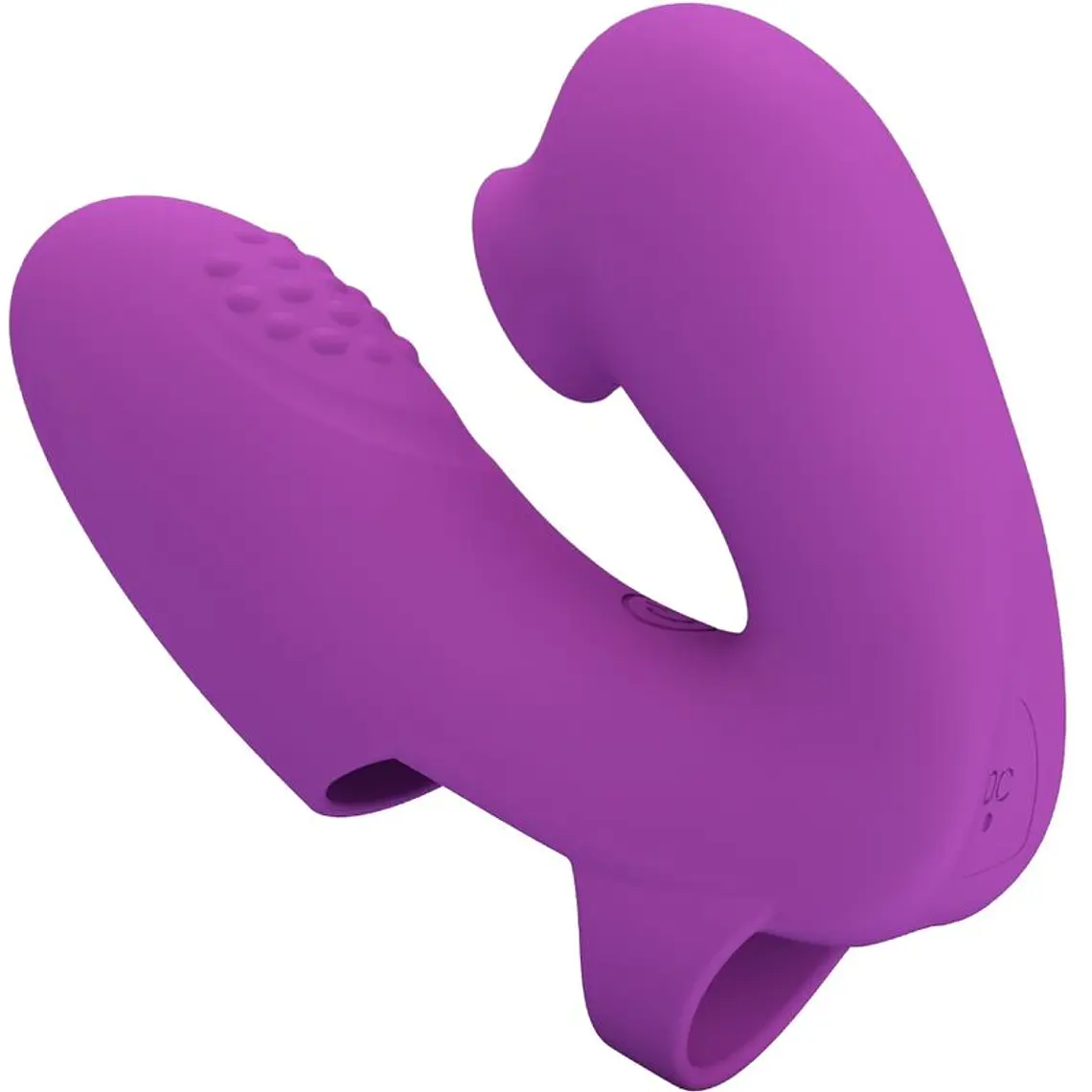 Vibrador de Dedo Athena Pretty Love 7+7 Modos Roxo 2