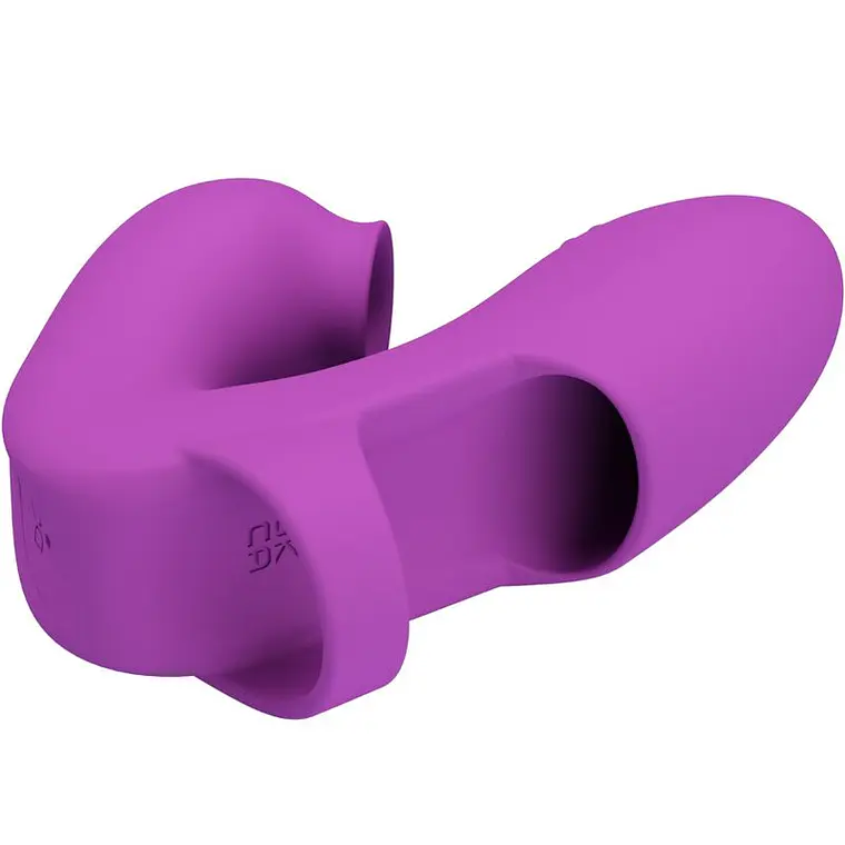 Vibrador de Dedo Athena Pretty Love 7+7 Modos Roxo 5