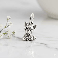 Dije Baby Dog Plata 925 + Cadena Plata 925