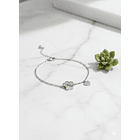 Pulsera Patita corazon Plata 925 + Cadena 925 2