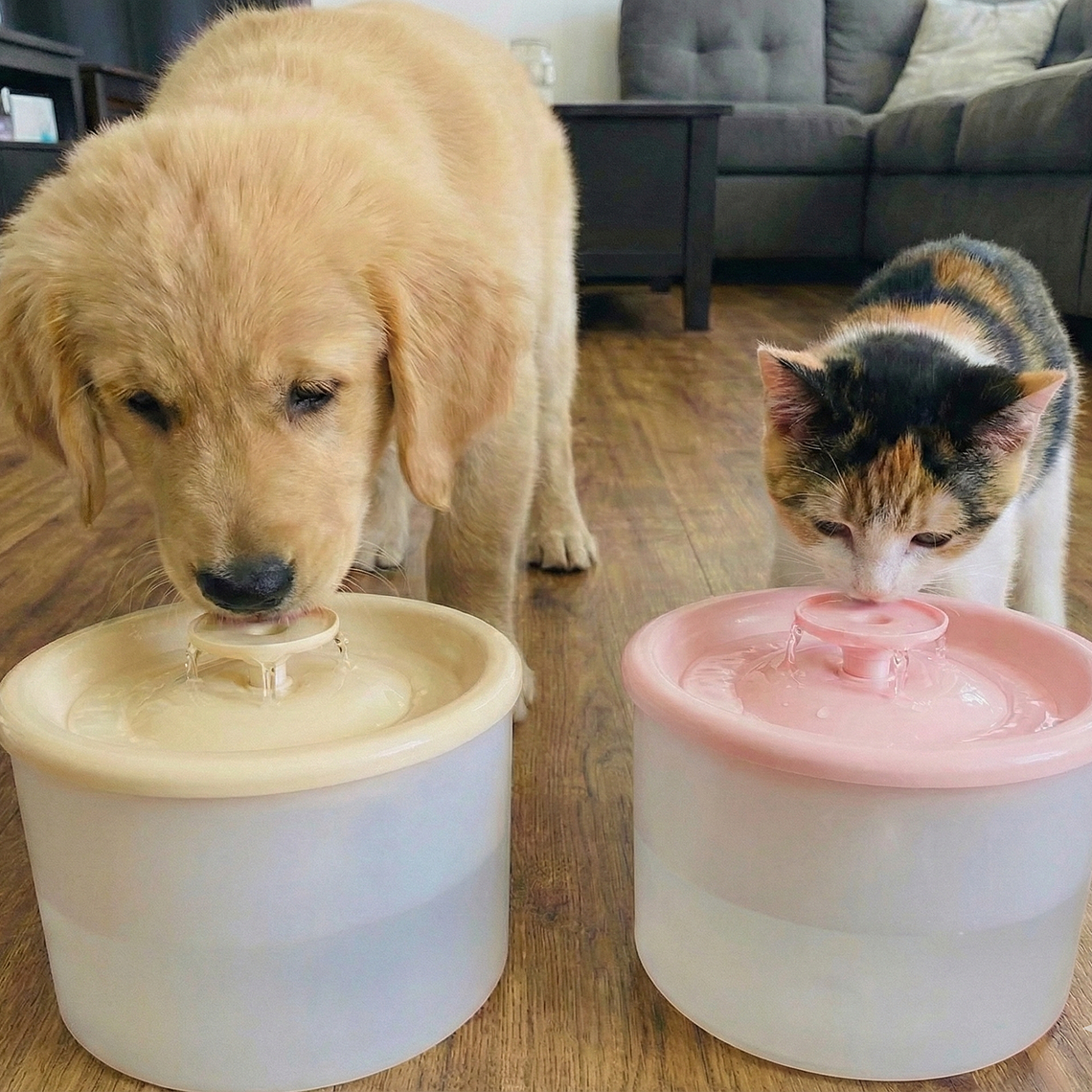 Fuente Bebedero Cuadrado para mascota Basica 3