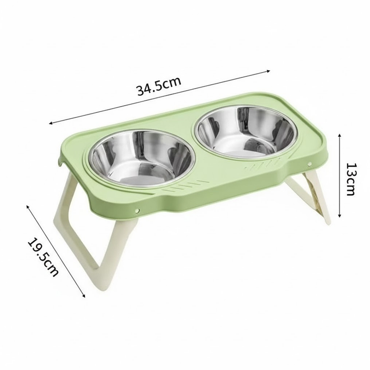 Comedero Doble Elevado 3