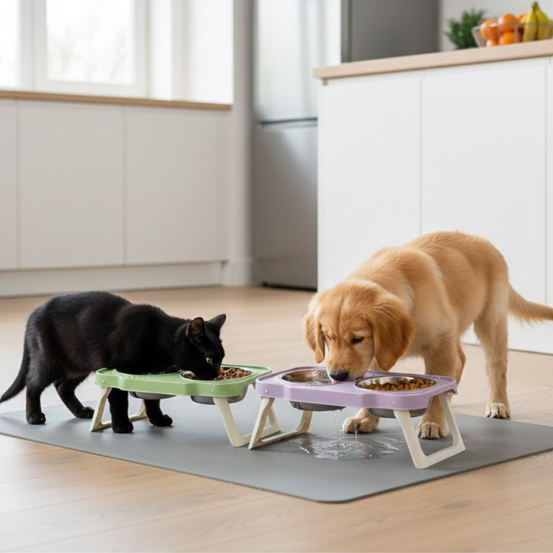 Comedero Doble Elevado 5