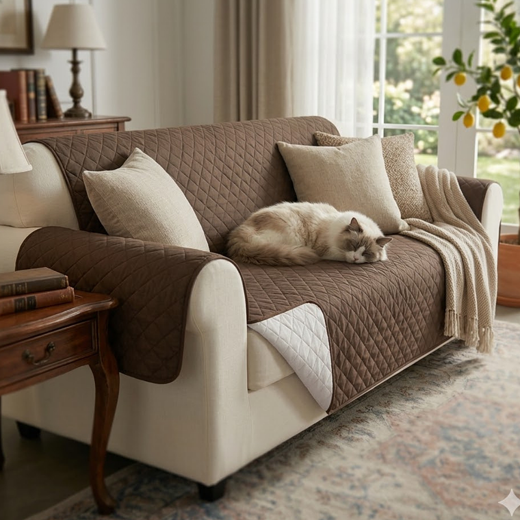  Cubre sofá para hogares con mascotas. 3