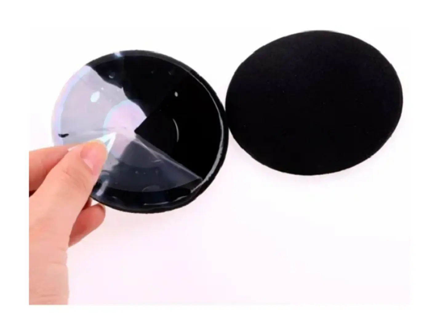 Cubre Pezón De Silicona Parche Adhesivo 1 Par Negro 2