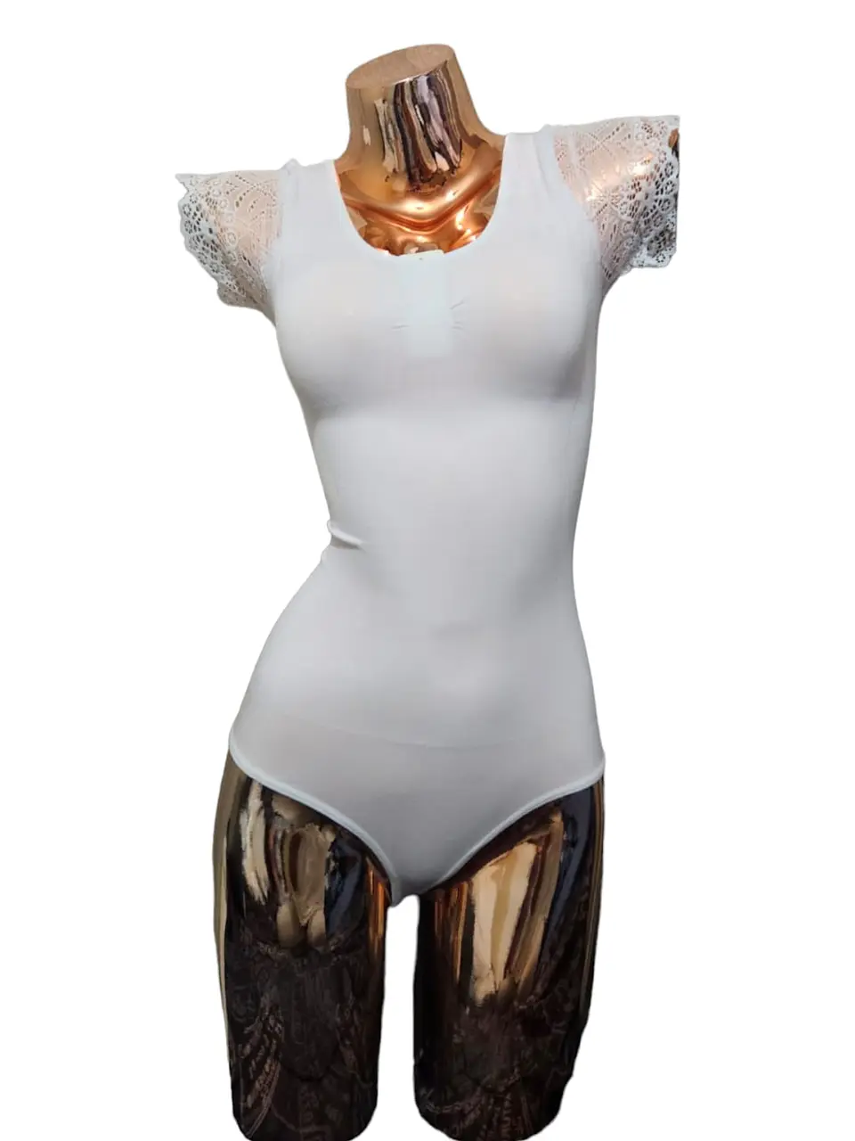 Body Reductor Y Modelador Con Mangas De Encaje 1