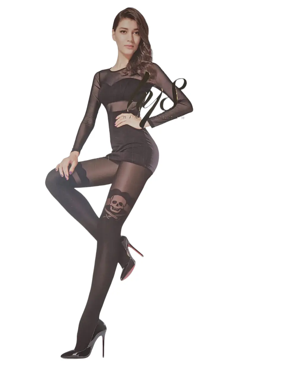 Panty Medias Completas Lisas Con Diseño 1