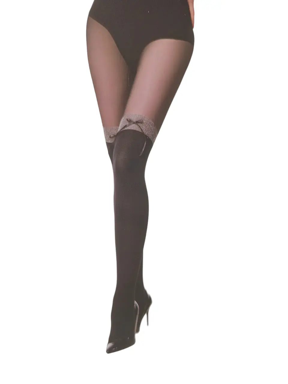 Panty Medias Completas Lisas Con Diseño 4