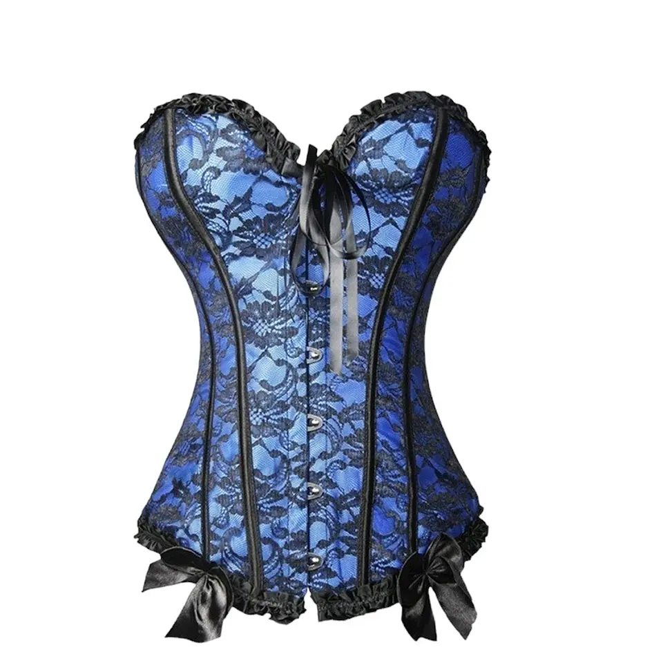 Corsé Sexy Modelador Azul 1