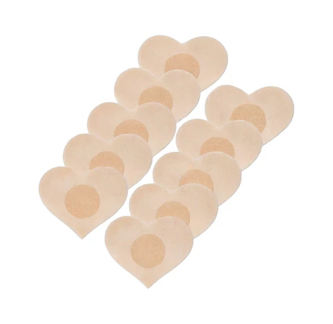 10 Pezoneras Parches Cubre Pezón Adhesivas Tapas Invisibles Beige