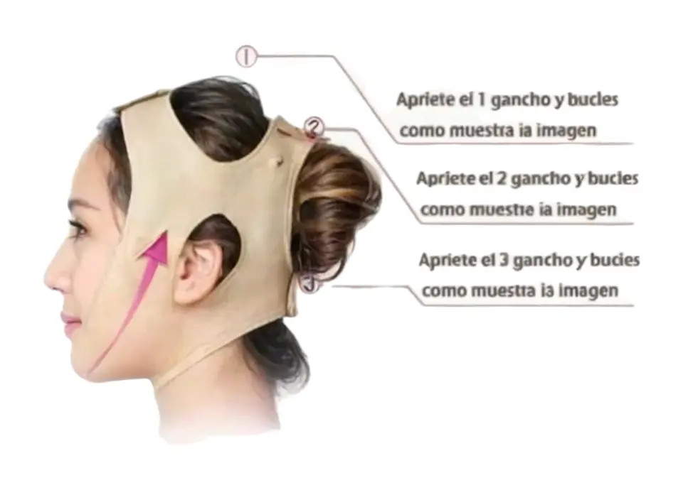 Mentonera Faja Reductora Anti Arruga Papada Cachete Mejilla 3