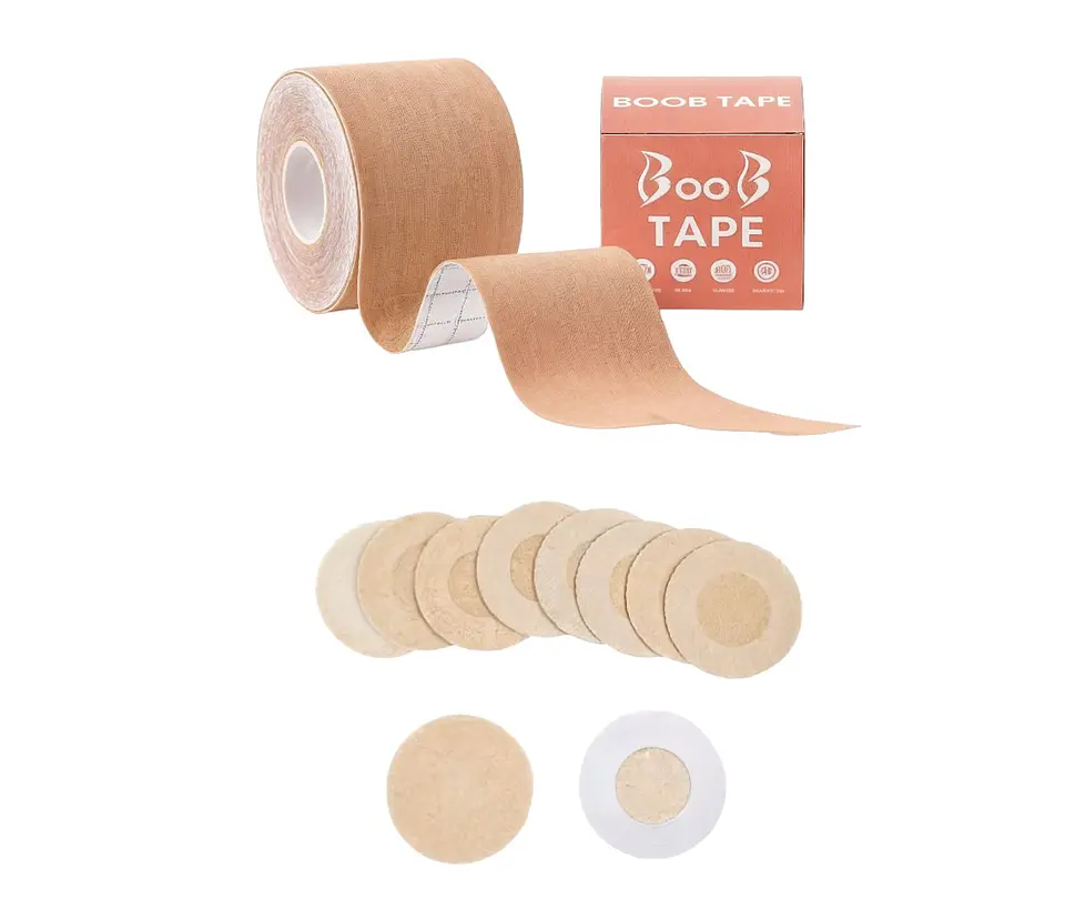 Cinta Levanta Pecho 5cm + 10 Pezoneras Desechables 1