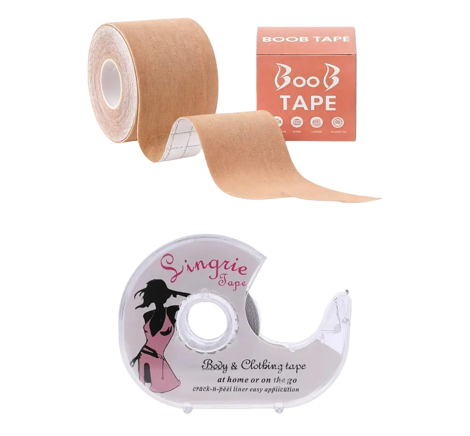  Cinta Levanta Pecho Beige + Cinta Doble Faz Para Escotes 1