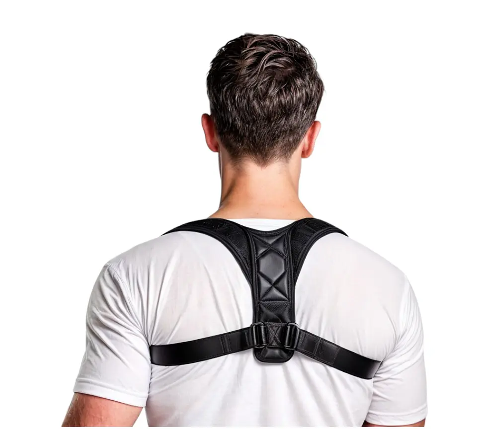 Corrector De Postura De Espalda Acolchada Unisex Ajustable 2