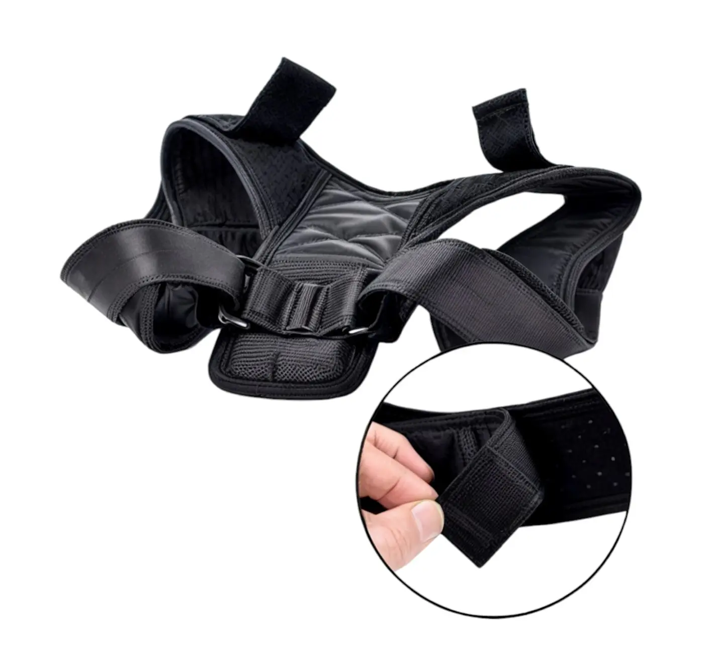 Corrector De Postura De Espalda Acolchada Unisex Ajustable 5
