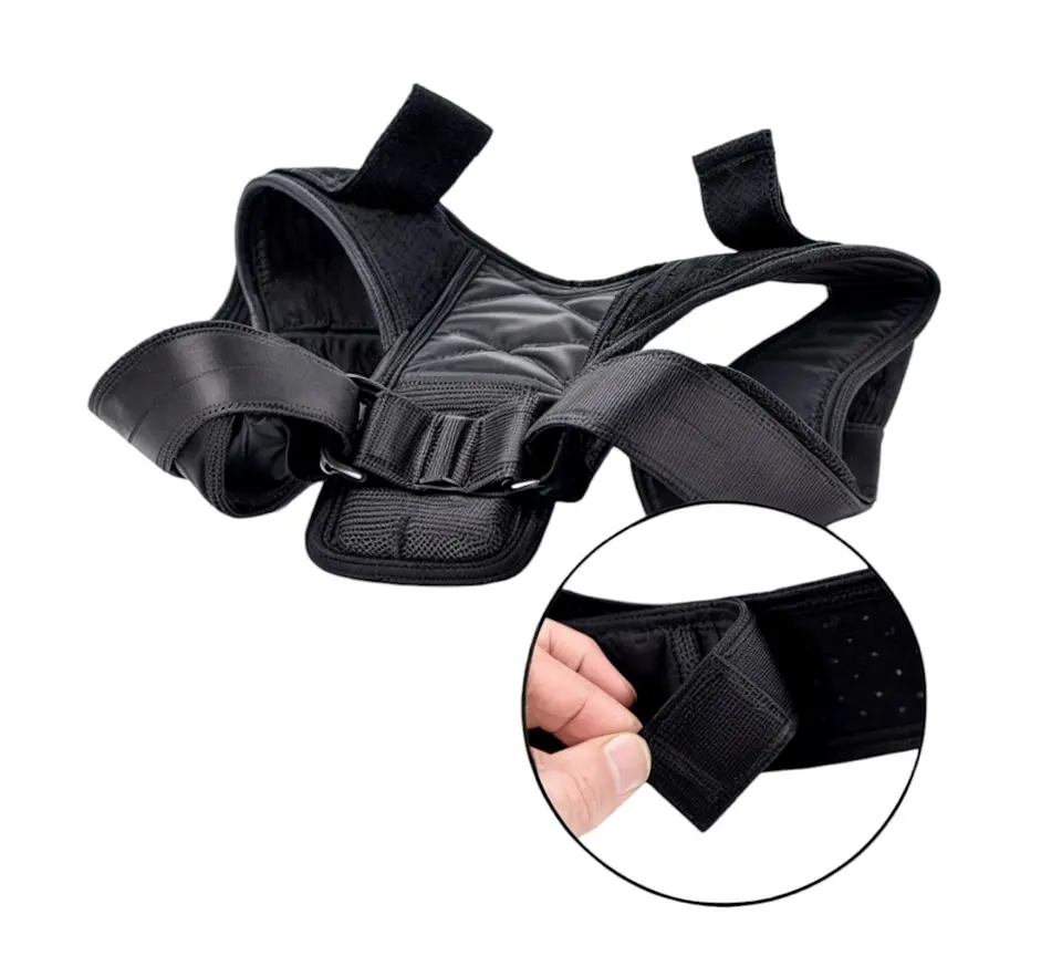 Corrector De Postura De Espalda Acolchada Unisex Ajustable 5