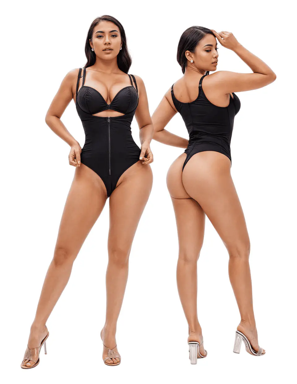  Faja Body Estilo Colombiana Con Cremallera Alta Compresion 4