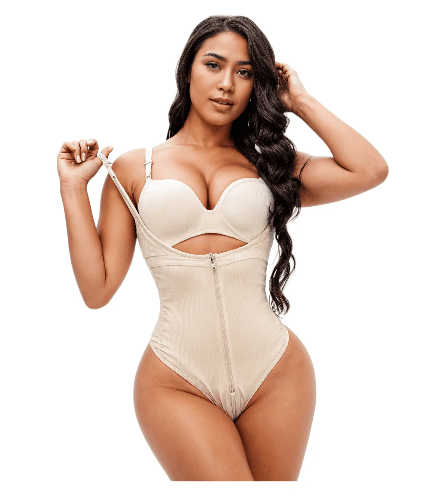  Faja Body Estilo Colombiana Con Cremallera Alta Compresion 5