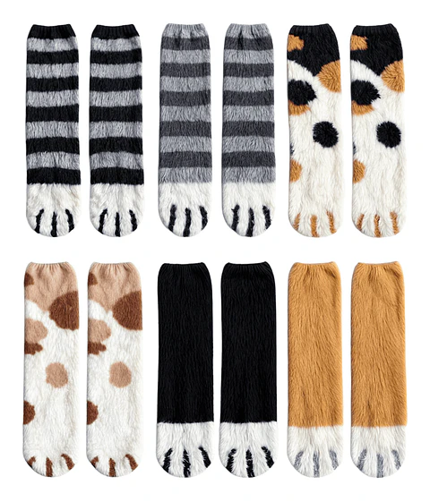 Pack 12 Calcetines Polar Modelo Pata De Gato