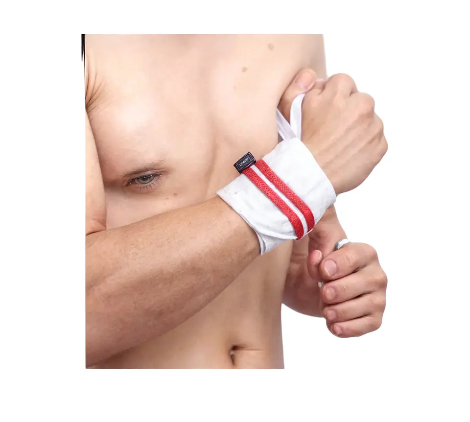 Par Muñequera Elástica Ajustable Deportiva Pesas Gym crosfit 10