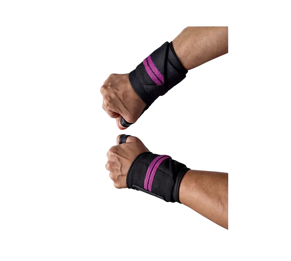 Par Muñequera Elástica Ajustable Deportiva Pesas Gym crosfit 12