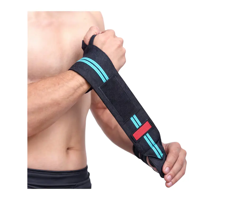 Par Muñequera Elástica Ajustable Deportiva Pesas Gym crosfit 14