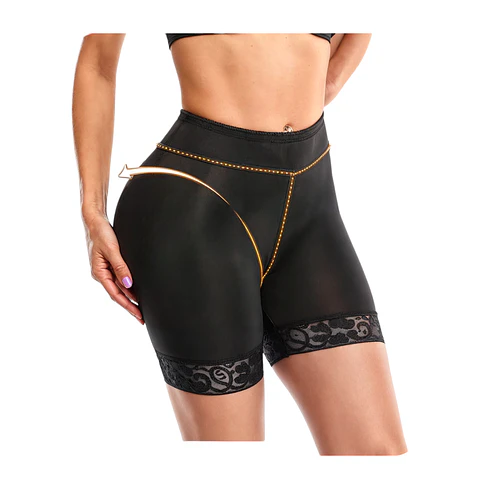 Faja Short Con Varillas y Silicona Antideslizante Levanta Cola
