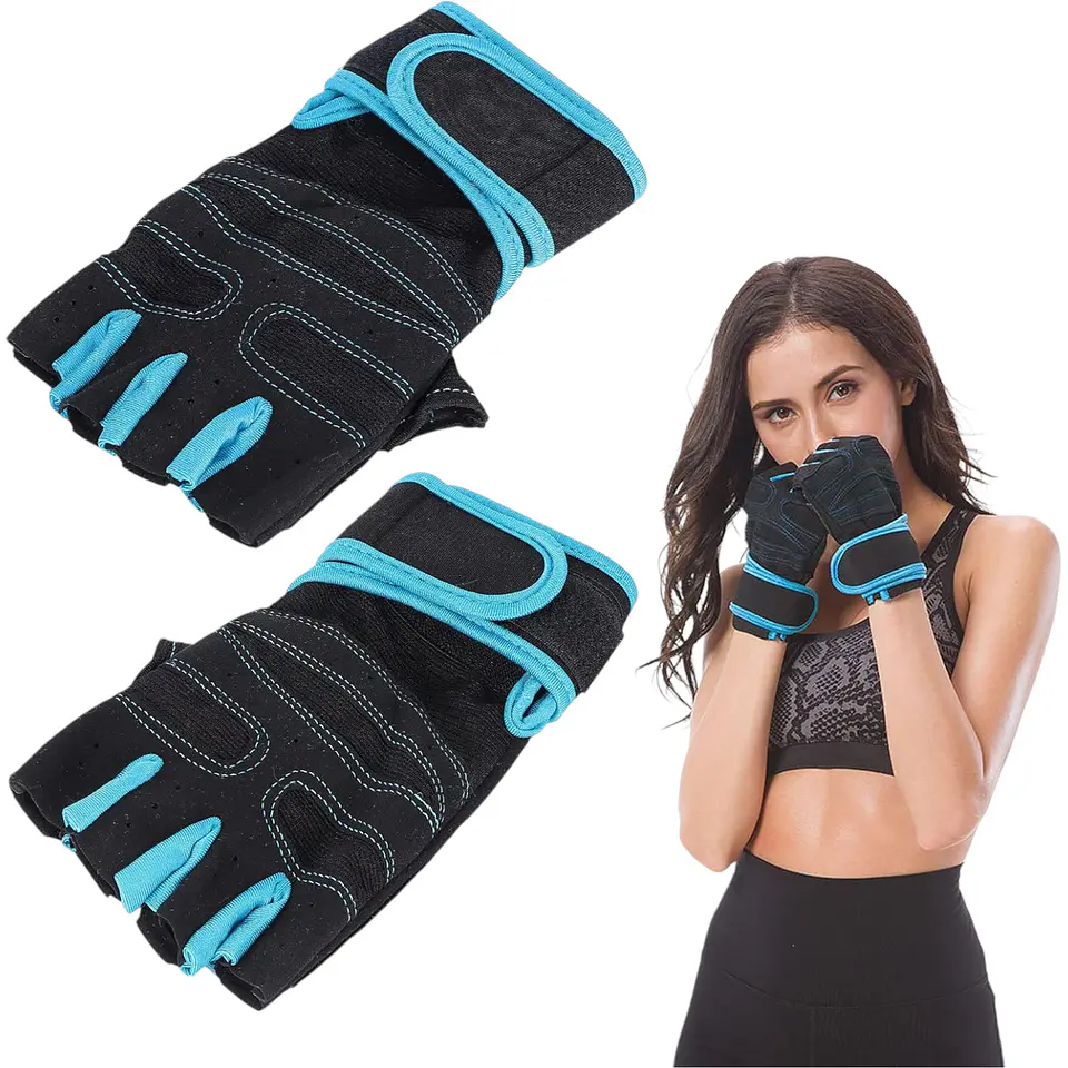 Guantes de Gimnasio Ejercicio Pesas Treking  Multifuncional 12