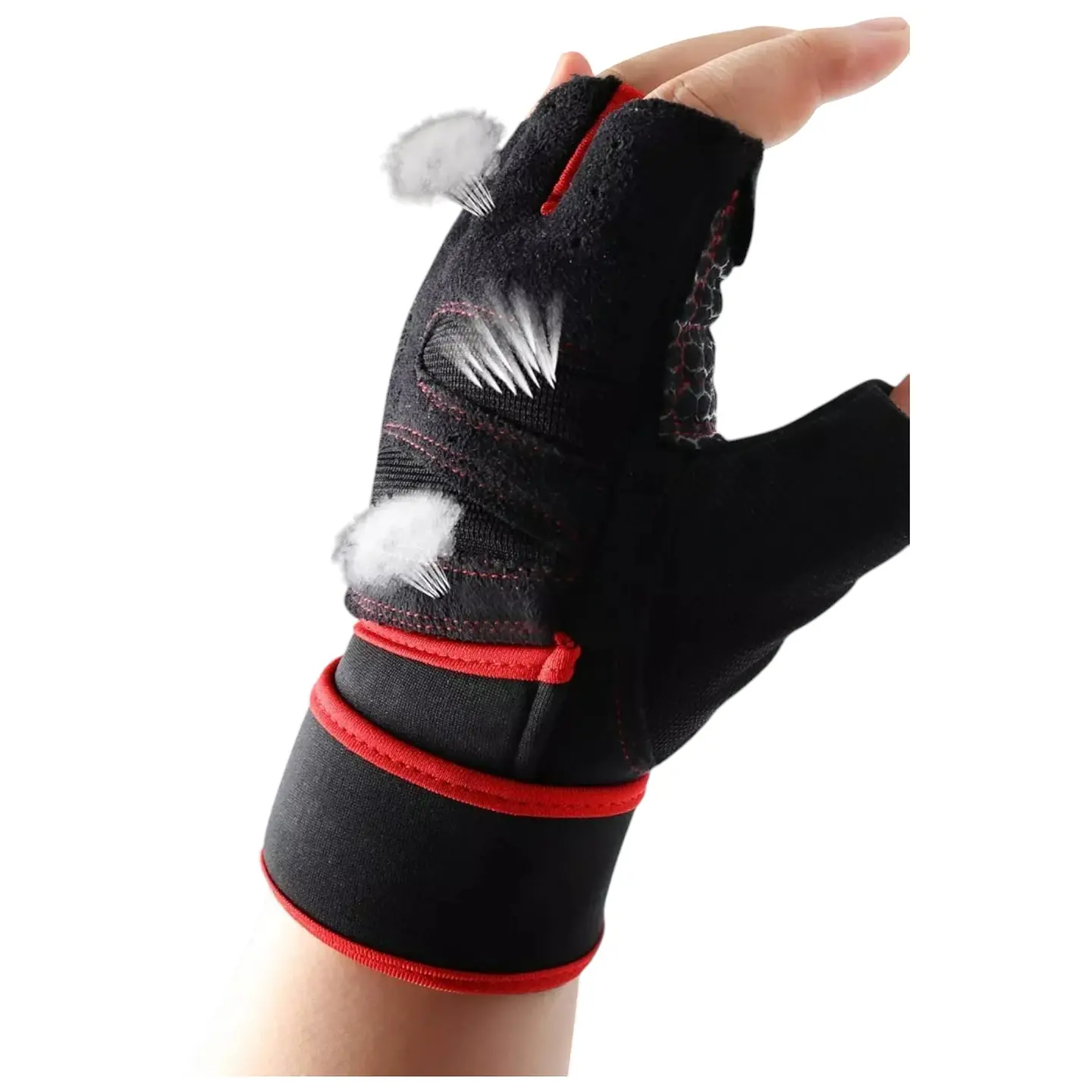 Guantes de Gimnasio Ejercicio Pesas Treking  Multifuncional 18