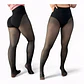 Panty Traslucida Con Faja Efecto Piel Sin Malla Con Polar - thumbnail 4