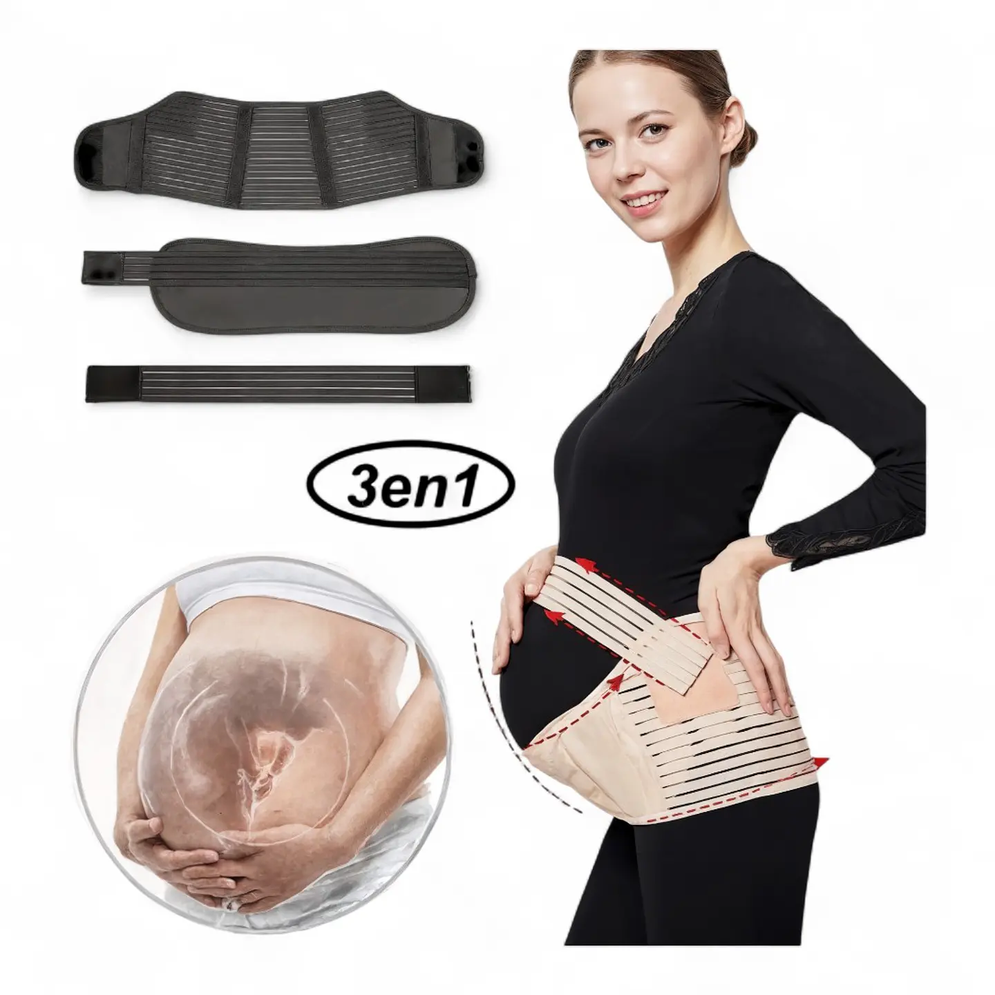  Faja Prenatal 3 en 1 Maternal  3