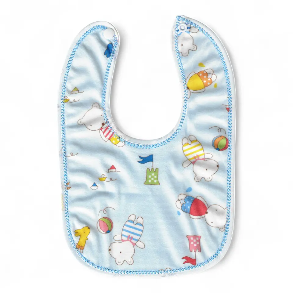 Pack 4 Hermosos Baberos Para Bebé 100% Impermeables 3