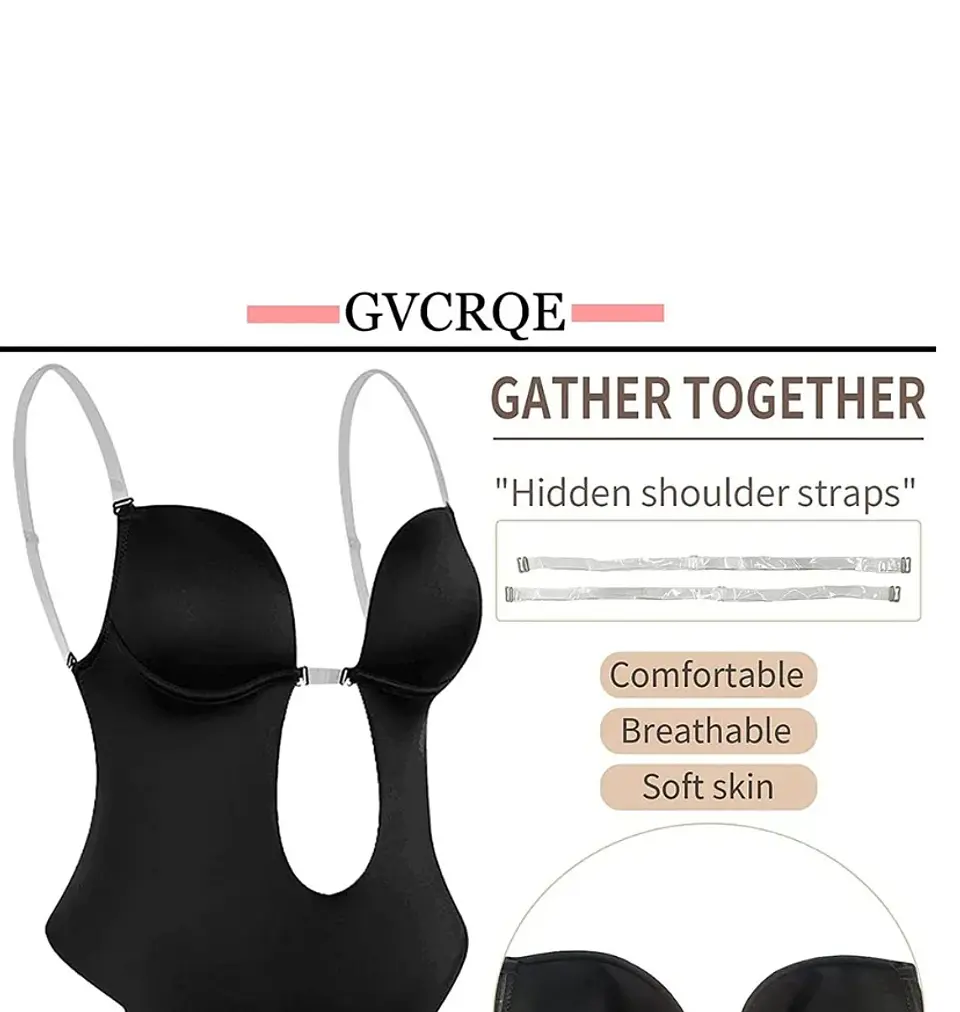 Body Modelador Espalda Escotada Con Push U 11