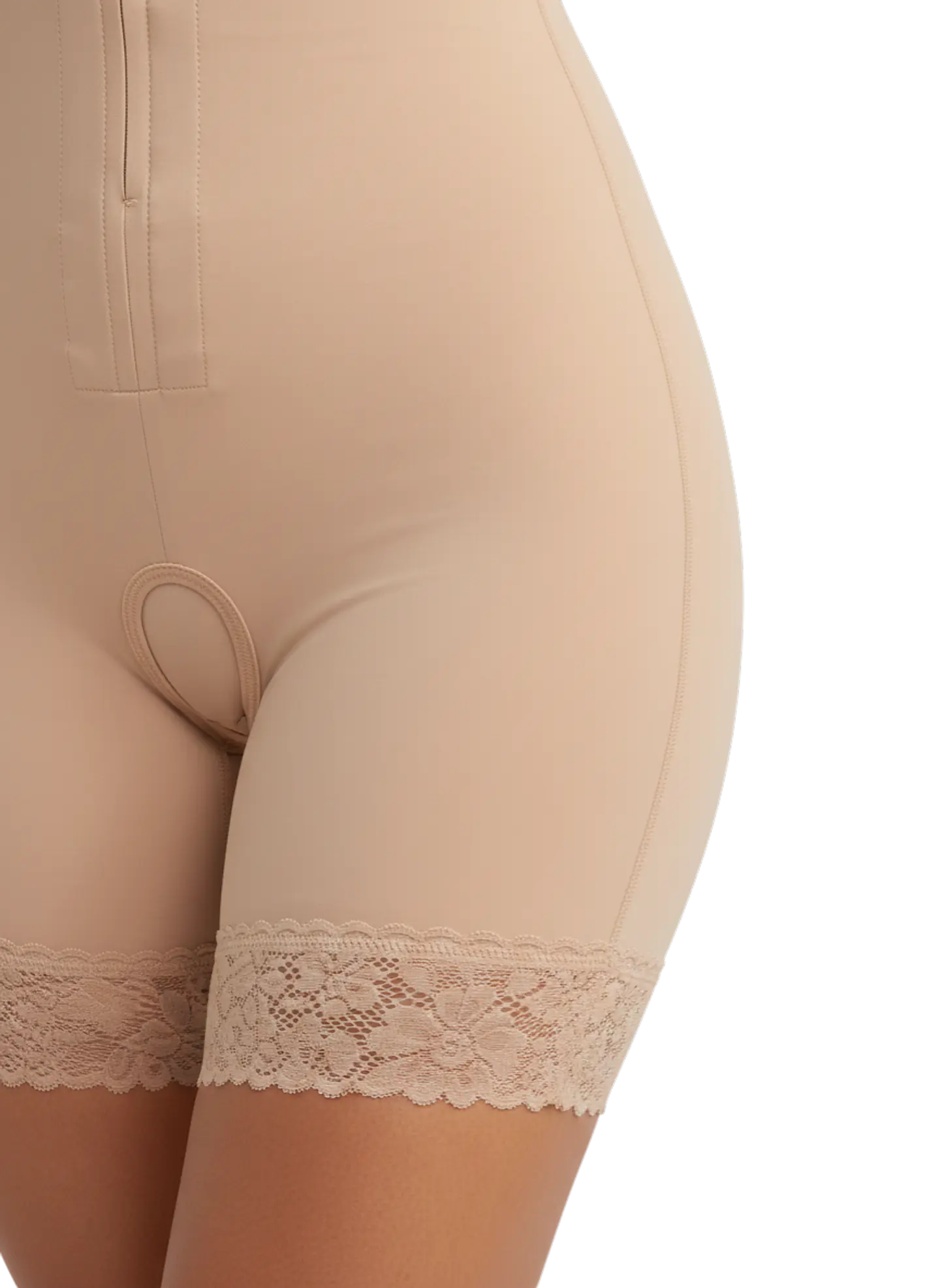 Faja Estilo Colombiana De Alta Compresión Con Encaje Piernas 7