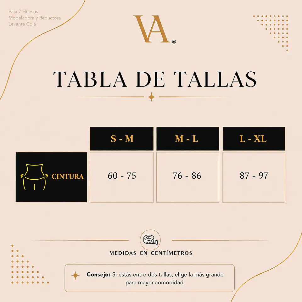 Faja 7 Huesos  Modeladora y Reductora Levanta Cola 8