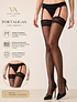 Lencería Sexy Portaligas con Medias Antidesliz
