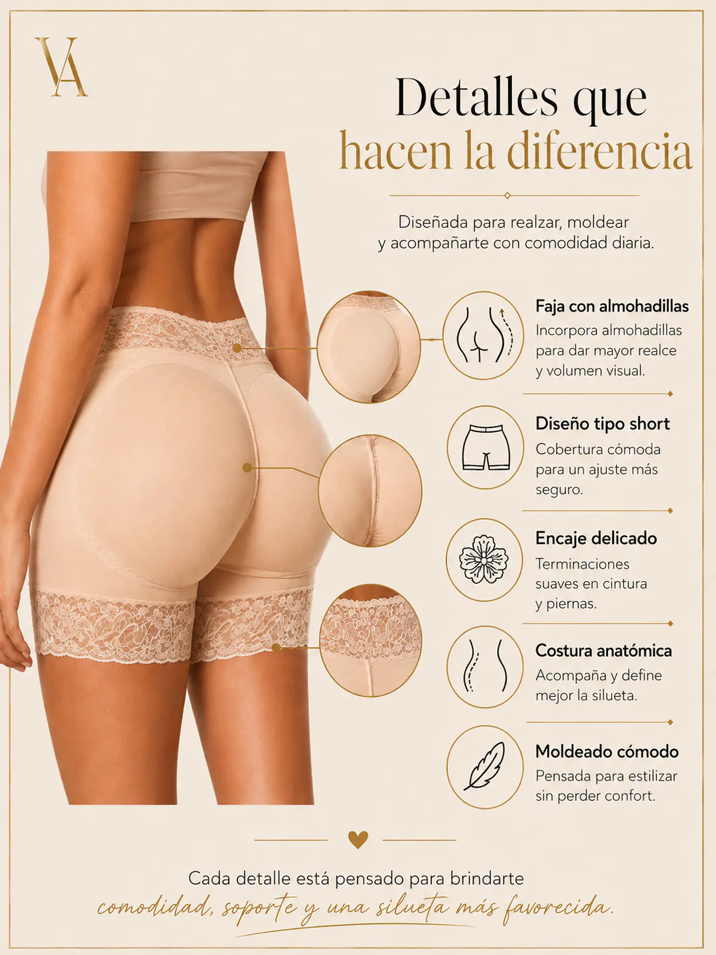 Faja Short Levanta Cola 4