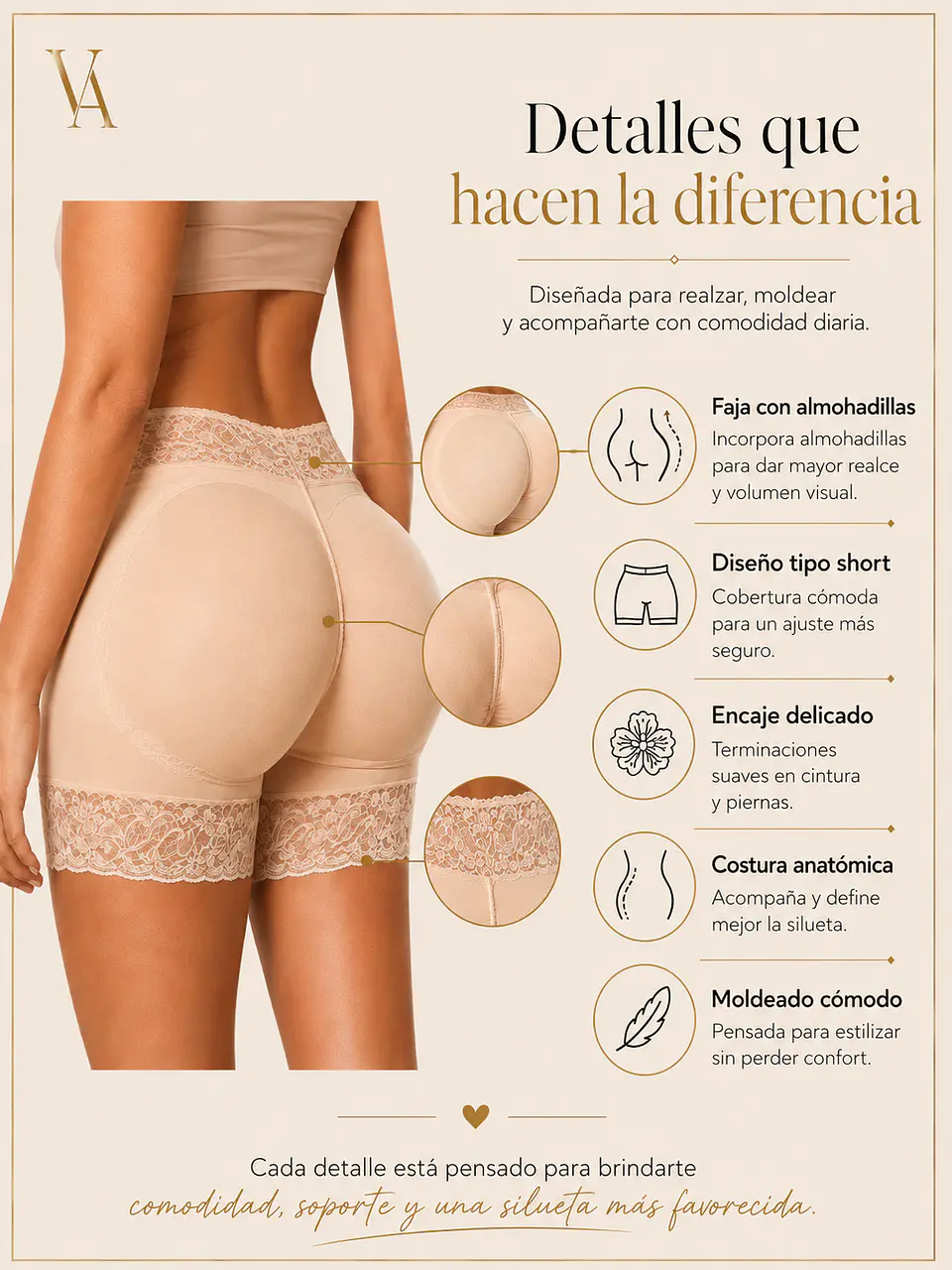 Faja Short Levanta Cola 4