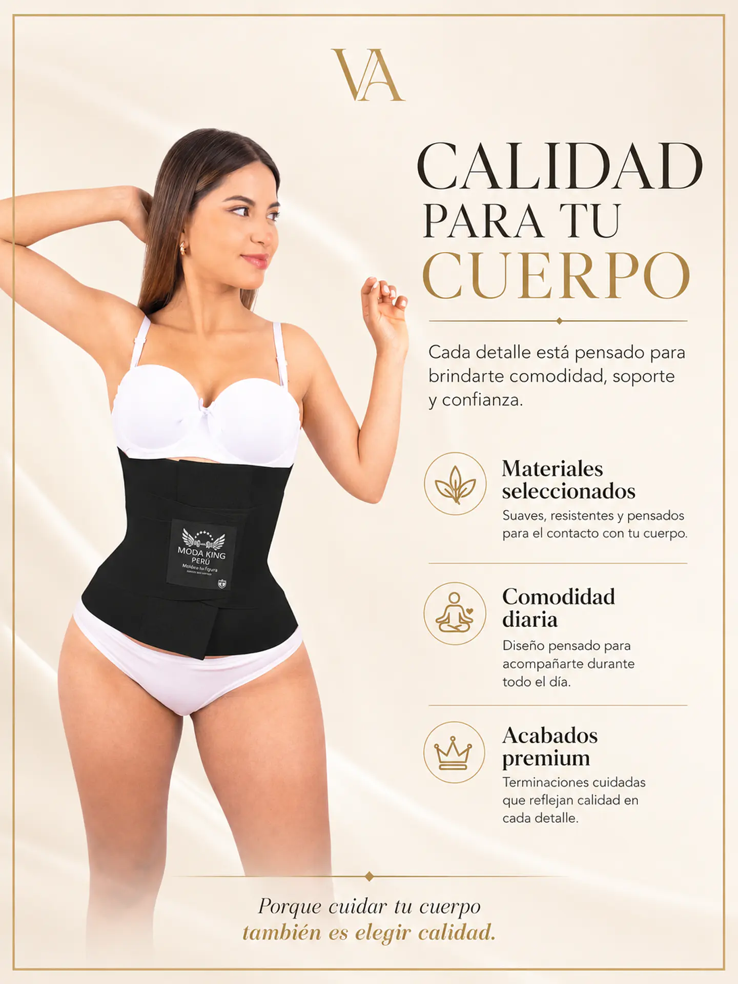 Faja Moda King Reloj De Arena Original  10