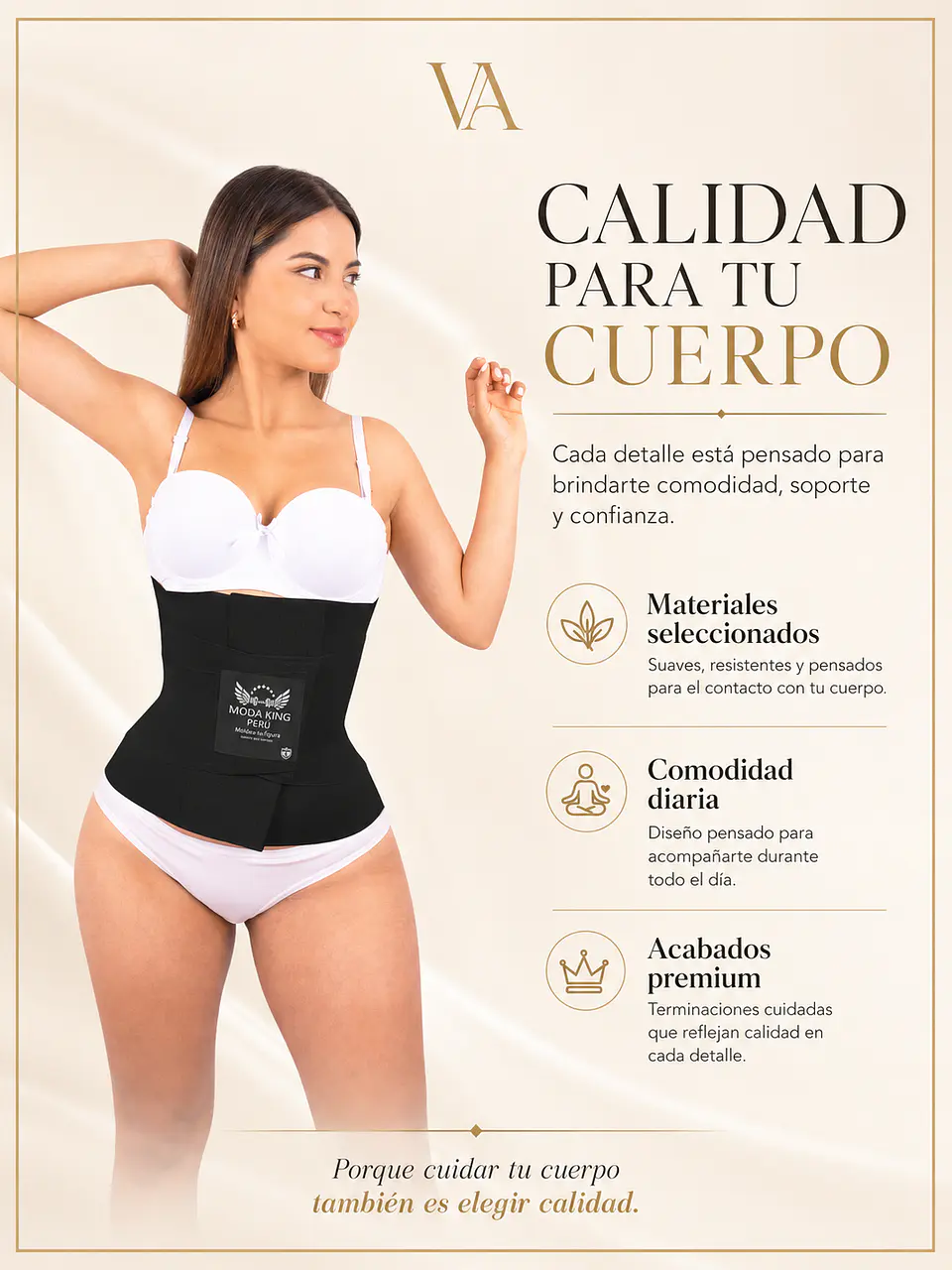 Faja Moda King Reloj De Arena Original  10