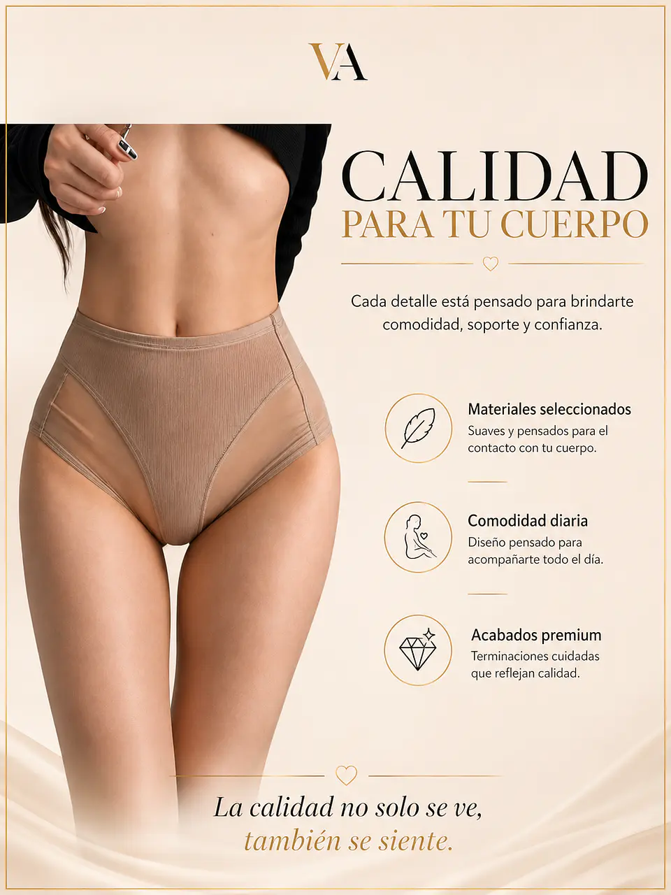 Pack De 3 Fajas Calzones Tiro Alto, Efecto Tanga 7
