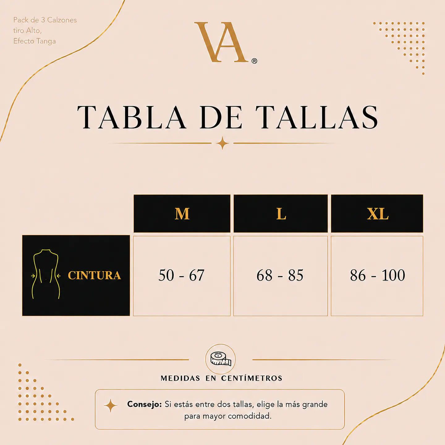 Pack De 3 Fajas Calzones Tiro Alto, Efecto Tanga 8