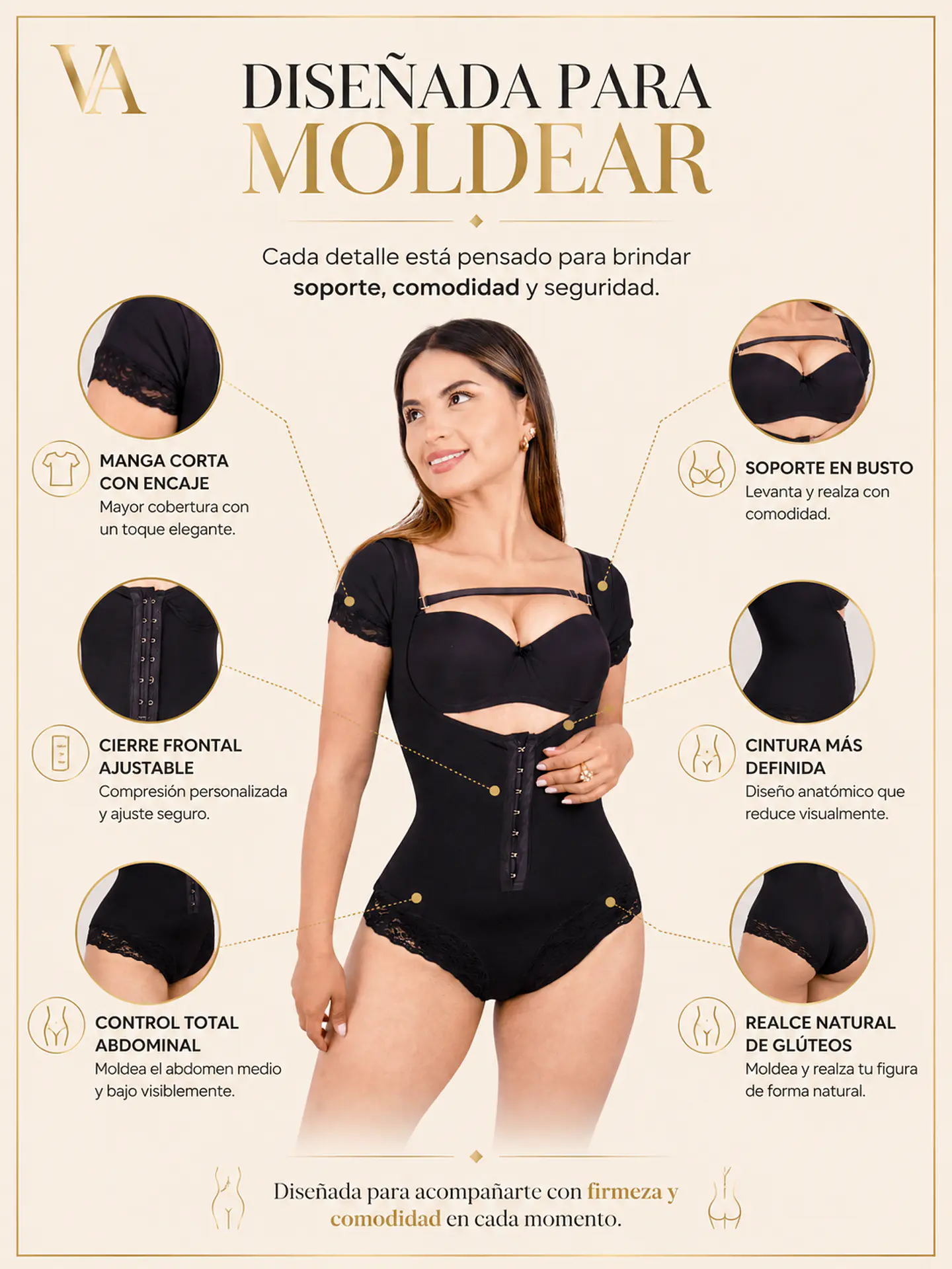 Faja Body Premium Manga Corta Moda King 100% Original 7