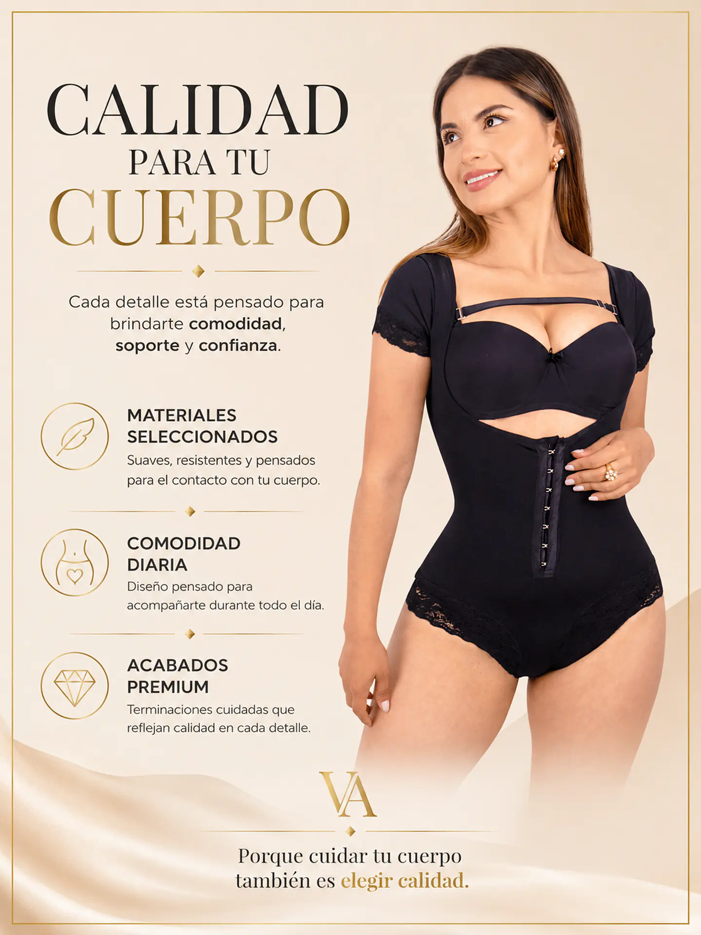 Faja Body Premium Manga Corta Moda King 100% Original 8