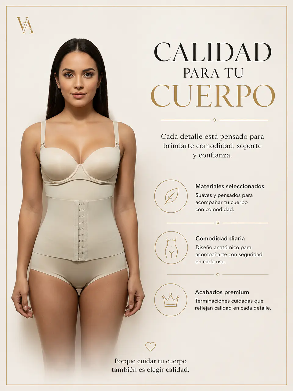Faja Body Moldeadora Para Mujer Con Contracción De Abdomen 9