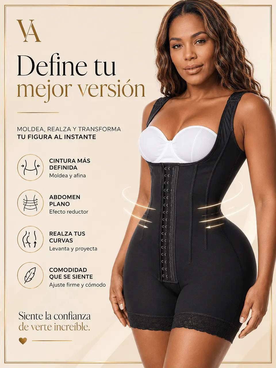 Faja 7 Huesos  Modeladora y Reductora Levanta Cola 5