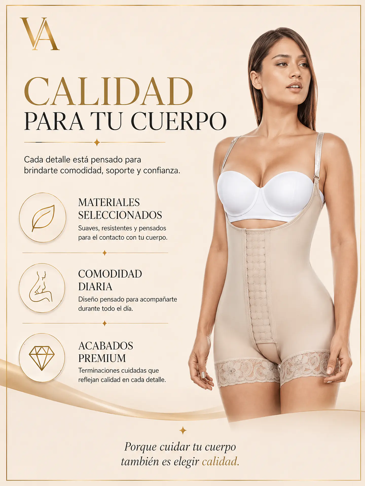 Faja Short Levanta Cola Alta Compresión Estilo Colombiana 10