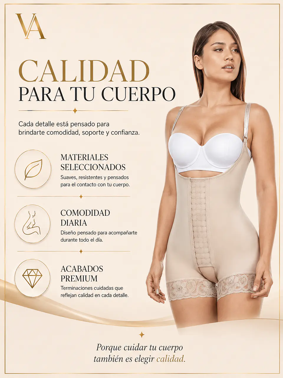 Faja Short Levanta Cola Alta Compresión Estilo Colombiana 10