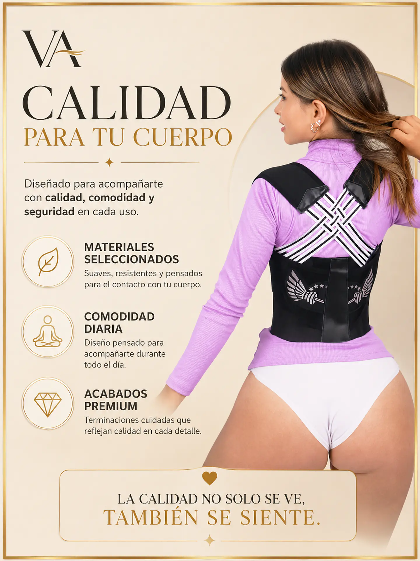Chaleco Unisex Corrector Postura Moda King 9