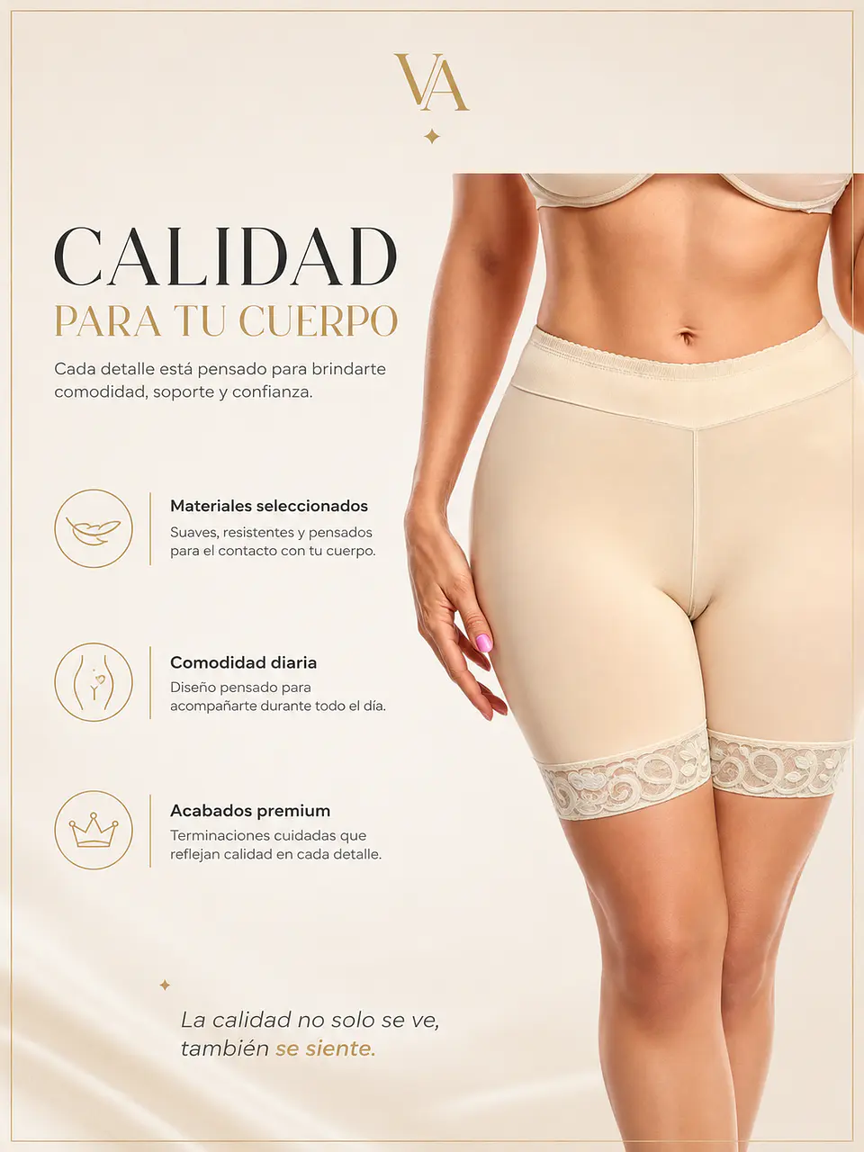Faja Short Con Varillas y Silicona Antideslizante Levanta Cola 9